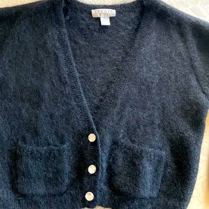 Vintage 1980th Mohair sweater/ cardigan size L.